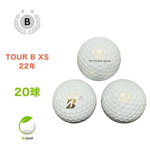 【中古】 ロストボール ブリヂストン ツアーB TOUR B XS パール 2022年モデル 20球 Bランク ゴルフボール リゴルフ