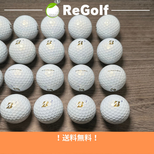 【中古】 ロストボール ブリヂストン ツアーB TOUR B XS パール 2022年モデル 20球 Bランク ゴルフボール リゴルフ