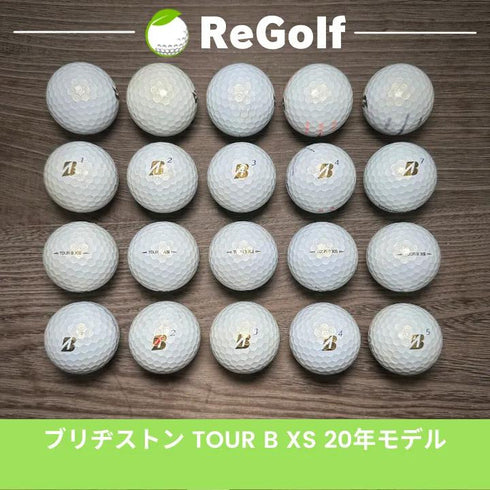 【中古】 ロストボール ブリヂストン ツアーB TOUR B XS パール 2020年モデル 20球 Cランク ゴルフボール リゴルフ
