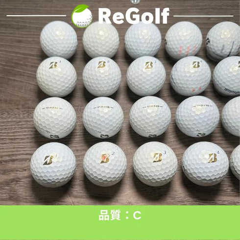 【中古】 ロストボール ブリヂストン ツアーB TOUR B XS パール 2020年モデル 20球 Cランク ゴルフボール リゴルフ