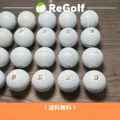 【中古】 ロストボール ブリヂストン ツアーB TOUR B XS パール 2020年モデル 20球 Cランク ゴルフボール リゴルフ