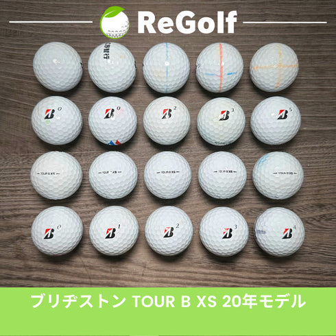 【中古】 ロストボール ブリヂストン ツアーB TOUR B XS コーポレートカラー 2020年モデル 20球 Cランク ゴルフボール リゴルフ
