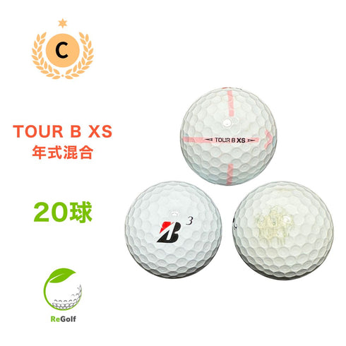【中古】 ロストボール ブリヂストン ツアーB TOUR B XS コーポレートカラー 2020年モデル 20球 Cランク ゴルフボール リゴルフ