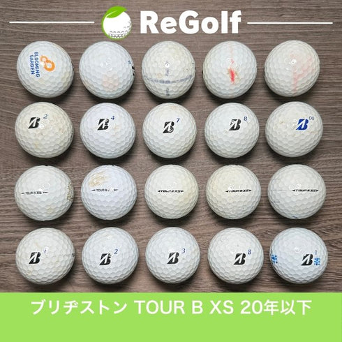 【中古】 ロストボール ブリヂストン ツアーB TOUR B XS ホワイト 2020年以下混合 20球 ぉ試ランク ゴルフボール リゴルフ
