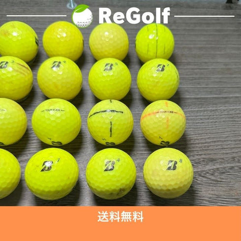 【中古】 ロストボール ブリヂストン ツアーB TOUR B XS イエロー 2020年以下混合 20球 ぉ試ランク ゴルフボール リゴルフ