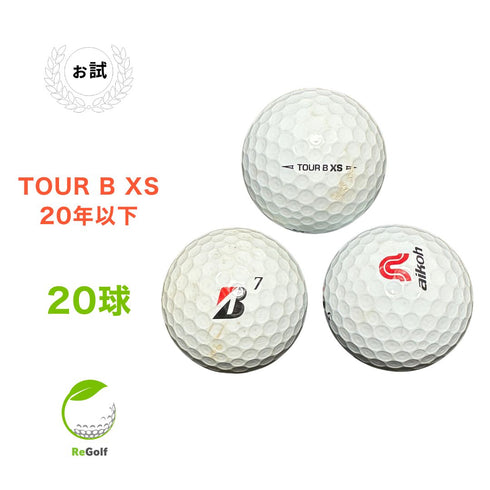 【中古】 ロストボール ブリヂストン ツアーB TOUR B XS 2020年以下混合 ホワイト 20球 ぉ試ランク ゴルフボール リゴルフ