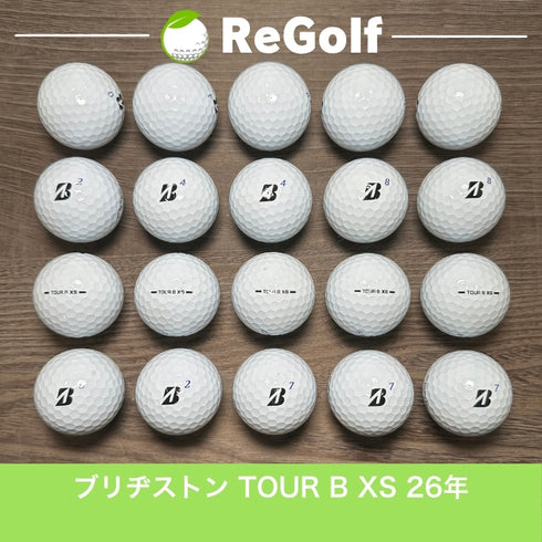 ロストボール ブリヂストン ツアーB TOUR B XS ホワイト 2026年モデル 20球 Bランク ゴルフボール