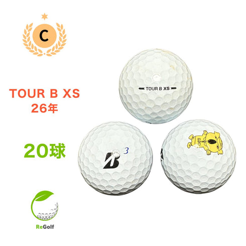 ロストボール ブリヂストン ツアーB TOUR B XS ホワイト 2026年モデル 20球 Cランク ゴルフボール