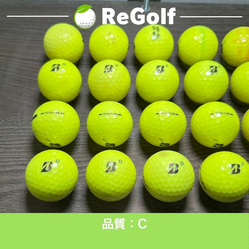 ロストボール ブリヂストン ツアーB TOUR B XS イエロー 2026年モデル 20球 Cランク ゴルフボール