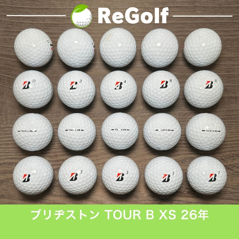 ロストボール ブリヂストン ツアーB TOUR B XS ホワイト 2026年モデル 20球 Aランク ゴルフボール