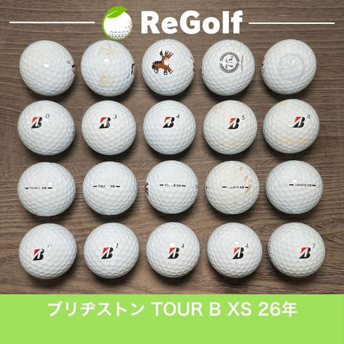 ロストボール ブリヂストン ツアーB TOUR B XS コーポレートカラー 2026年モデル 20球 Cランク ゴルフボール
