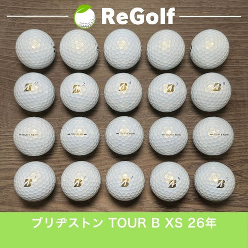 ロストボール ブリヂストン ツアーB TOUR B XS パール 2026年モデル 20球 Aランク ゴルフボール