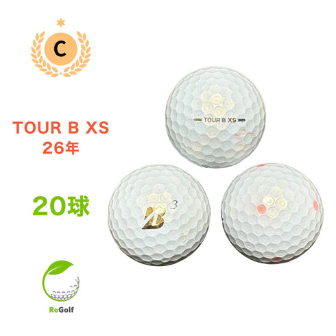 ロストボール ブリヂストン ツアーB TOUR B XS パール 2026年モデル 20球 Cランク ゴルフボール