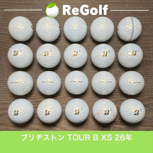 ロストボール ブリヂストン ツアーB TOUR B XS パール 2026年モデル 20球 Cランク ゴルフボール