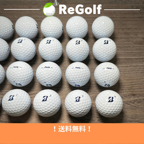 【中古】 ロストボール ブリヂストン ツアーB TOUR B JGR ホワイト 2021年モデル 20球 Aランク ゴルフボール リゴルフ