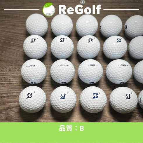 【中古】 ロストボール ブリヂストン ツアーB TOUR B JGR ホワイト 2021年モデル 20球 Bランク ゴルフボール リゴルフ