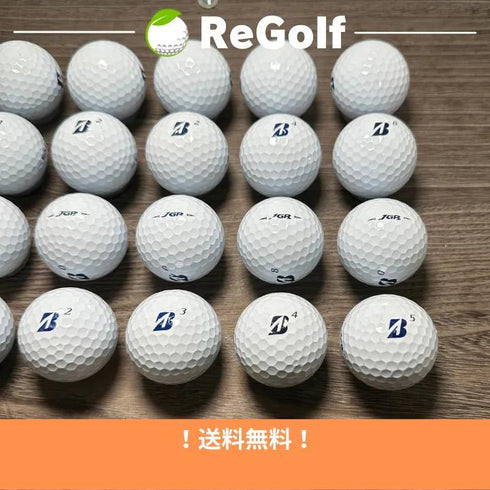 【中古】 ロストボール ブリヂストン ツアーB TOUR B JGR ホワイト 2021年モデル 20球 Bランク ゴルフボール リゴルフ