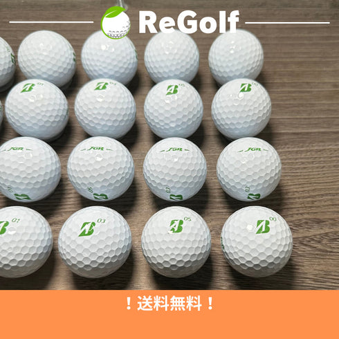 【中古】 ロストボール ブリヂストン ツアーB TOUR B JGR ホワイト グリーンナンバー 2021年モデル 20球 Bランク ゴルフボール リゴルフ