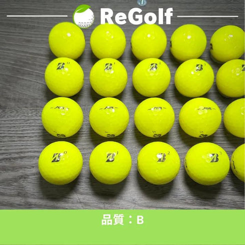 【中古】 ロストボール ブリヂストン ツアーB TOUR B JGR イエロー 2021年モデル 20球 Bランク ゴルフボール リゴルフ