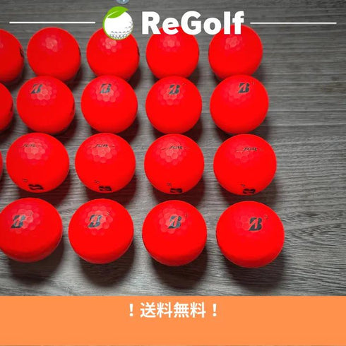 【中古】 ロストボール ブリヂストン ツアーB TOUR B JGR マット レッド 2021年モデル 20球 Aランク ゴルフボール リゴルフ