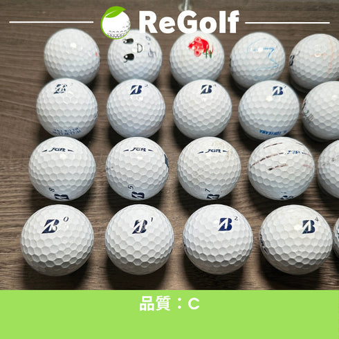 【中古】 ロストボール ブリヂストン ツアーB TOUR B JGR ホワイト 2019年モデル 20球 ACランク ゴルフボール リゴルフ