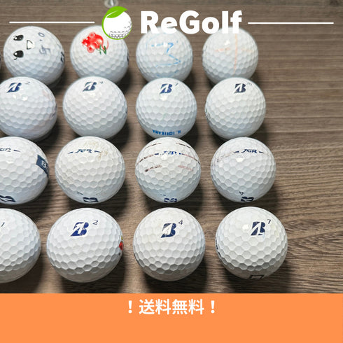 【中古】 ロストボール ブリヂストン ツアーB TOUR B JGR ホワイト 2019年モデル 20球 ACランク ゴルフボール リゴルフ
