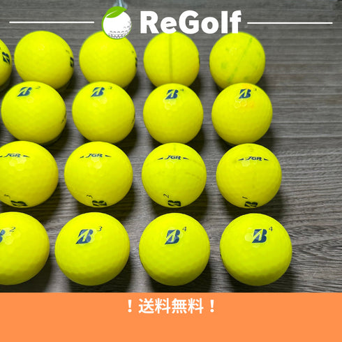 【中古】 ロストボール ブリヂストン ツアーB TOUR B JGR マット イエロー 2019年モデル 20球 Cランク ゴルフボール リゴルフ