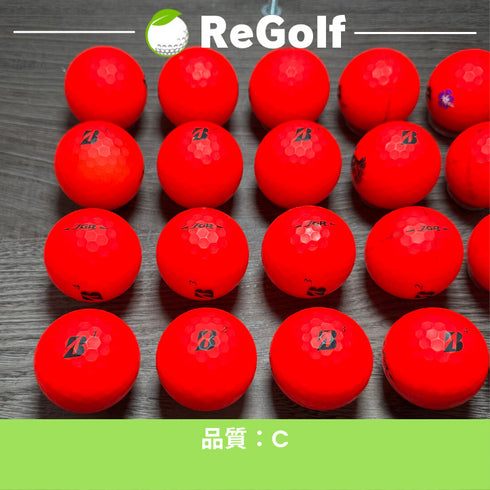 【中古】 ロストボール ブリヂストン ツアーB TOUR B JGR マット レッド 2019年モデル 20球 Cランク ゴルフボール リゴルフ