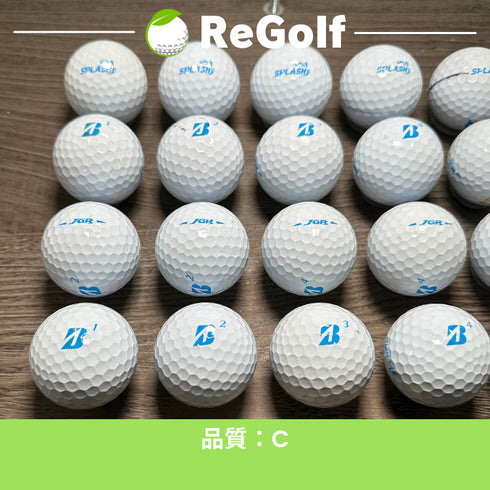 【中古】 ロストボール ブリヂストン ツアーB TOUR B JGR スプラッシュ ホワイト 2019年モデル 20球 Cランク ゴルフボール リゴルフ