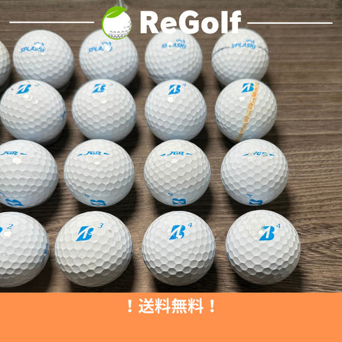 【中古】 ロストボール ブリヂストン ツアーB TOUR B JGR スプラッシュ ホワイト 2019年モデル 20球 Cランク ゴルフボール リゴルフ
