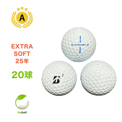 【中古】 ロストボール ブリヂストン エクストラソフト ホワイト 2025年モデル 20球 Aランク ゴルフボール リゴルフ