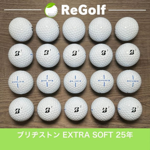 【中古】 ロストボール ブリヂストン エクストラソフト ホワイト 2025年モデル 20球 Aランク ゴルフボール リゴルフ