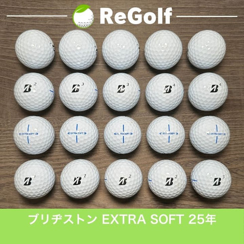 【中古】 ロストボール ブリヂストン エクストラソフト ホワイト 2025年モデル 20球 Bランク ゴルフボール リゴルフ