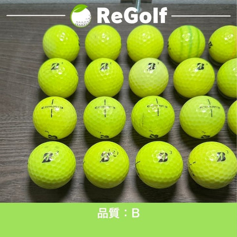 【中古】 ロストボール ブリヂストン エクストラソフト イエロー 2025年モデル 20球 Cランク ゴルフボール リゴルフ