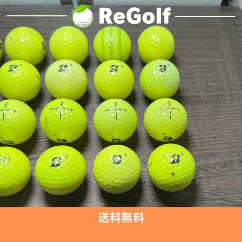 【中古】 ロストボール ブリヂストン エクストラソフト イエロー 2025年モデル 20球 Cランク ゴルフボール リゴルフ