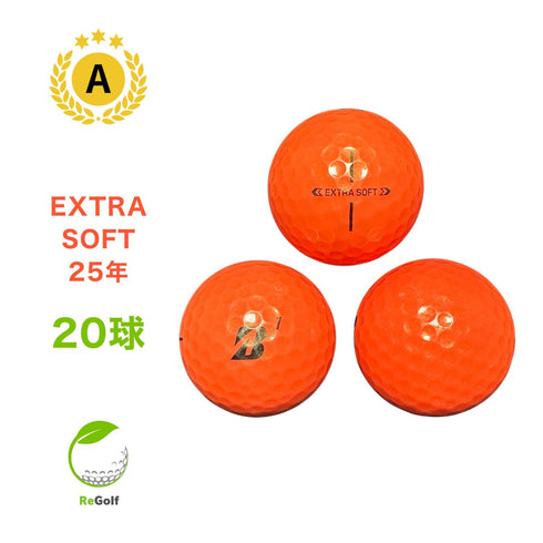 【中古】 ロストボール ブリヂストン エクストラソフト オレンジ 2025年モデル 20球 Aランク ゴルフボール リゴルフ