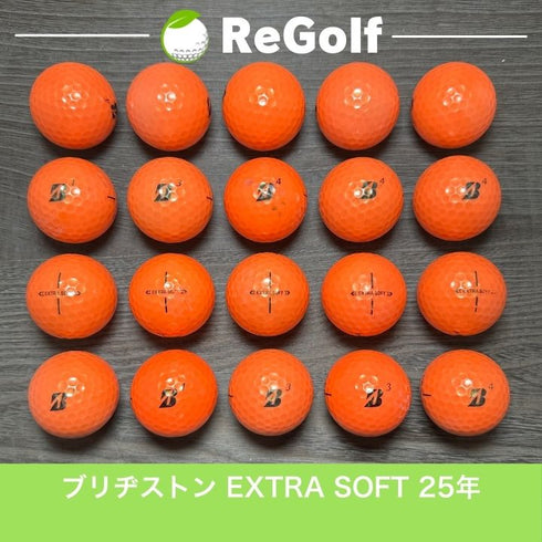 【中古】 ロストボール ブリヂストン エクストラソフト オレンジ 2025年モデル 20球 Cランク ゴルフボール リゴルフ