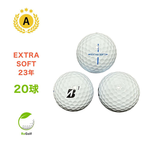 【中古】 ロストボール ブリヂストン エクストラソフト ホワイト 2023年モデル 20球 Aランク ゴルフボール リゴルフ