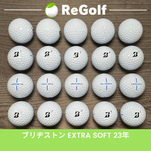 【中古】 ロストボール ブリヂストン エクストラソフト ホワイト 2023年モデル 20球 Aランク ゴルフボール リゴルフ