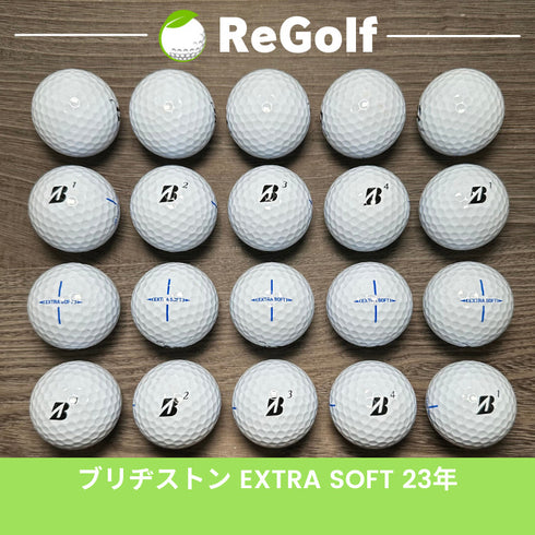 【中古】 ロストボール ブリヂストン エクストラソフト ホワイト 2023年モデル 20球 Bランク ゴルフボール リゴルフ