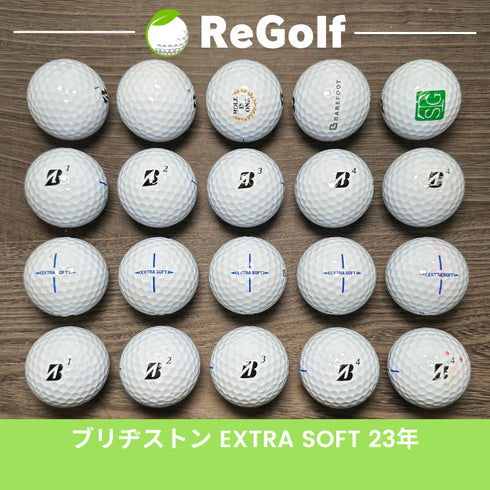 【中古】 ロストボール ブリヂストン エクストラソフト ホワイト 2023年モデル 20球 Cランク ゴルフボール リゴルフ