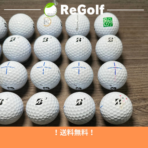 【中古】 ロストボール ブリヂストン エクストラソフト ホワイト 2023年モデル 20球 Cランク ゴルフボール リゴルフ