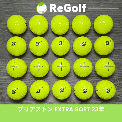 【中古】 ロストボール ブリヂストン エクストラソフト イエロー 2023年モデル 20球 Aランク ゴルフボール リゴルフ