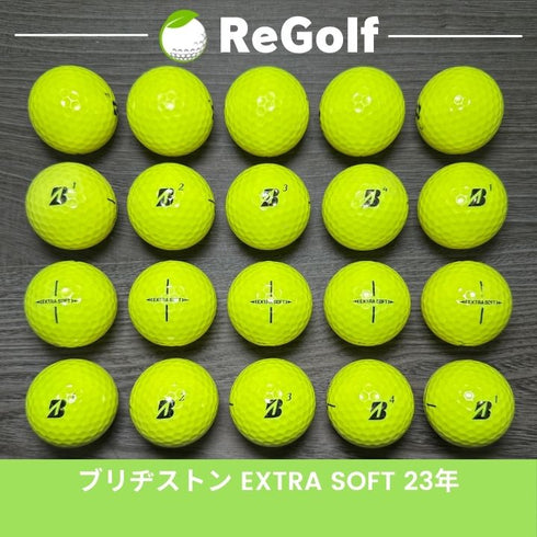 【中古】 ロストボール ブリヂストン エクストラソフト イエロー 2023年モデル 20球 Bランク ゴルフボール リゴルフ