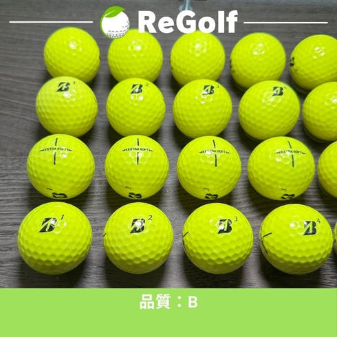 【中古】 ロストボール ブリヂストン エクストラソフト イエロー 2023年モデル 20球 Bランク ゴルフボール リゴルフ