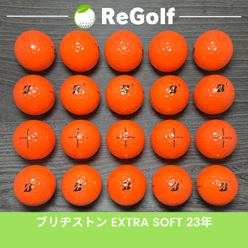 【中古】 ロストボール ブリヂストン エクストラソフト オレンジ 2023年モデル 20球 Aランク ゴルフボール リゴルフ