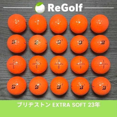 【中古】 ロストボール ブリヂストン エクストラソフト オレンジ 2023年モデル 20球 Bランク ゴルフボール リゴルフ