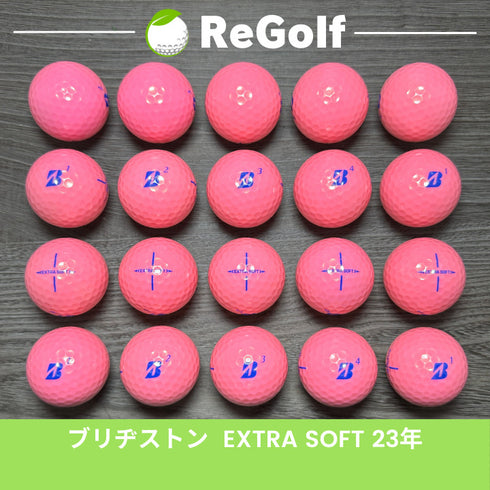 【中古】 ロストボール ブリヂストン エクストラソフト ピンク 2023年モデル 20球 Aランク ゴルフボール リゴルフ