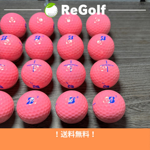 【中古】 ロストボール ブリヂストン エクストラソフト ピンク 2023年モデル 20球 Aランク ゴルフボール リゴルフ