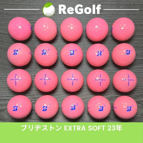 【中古】 ロストボール ブリヂストン エクストラソフト ピンク 2023年モデル 20球 Bランク ゴルフボール リゴルフ